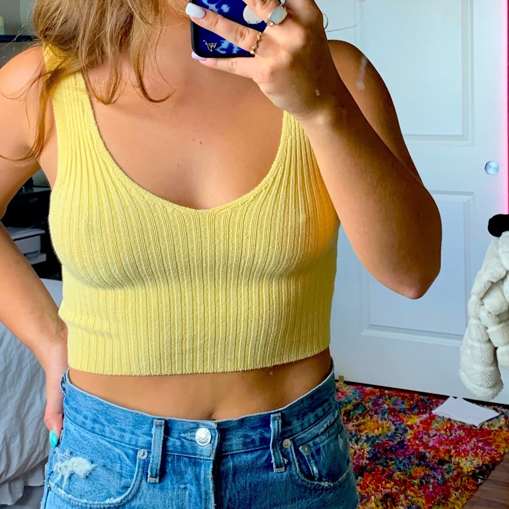 Yellow Sweater Tank